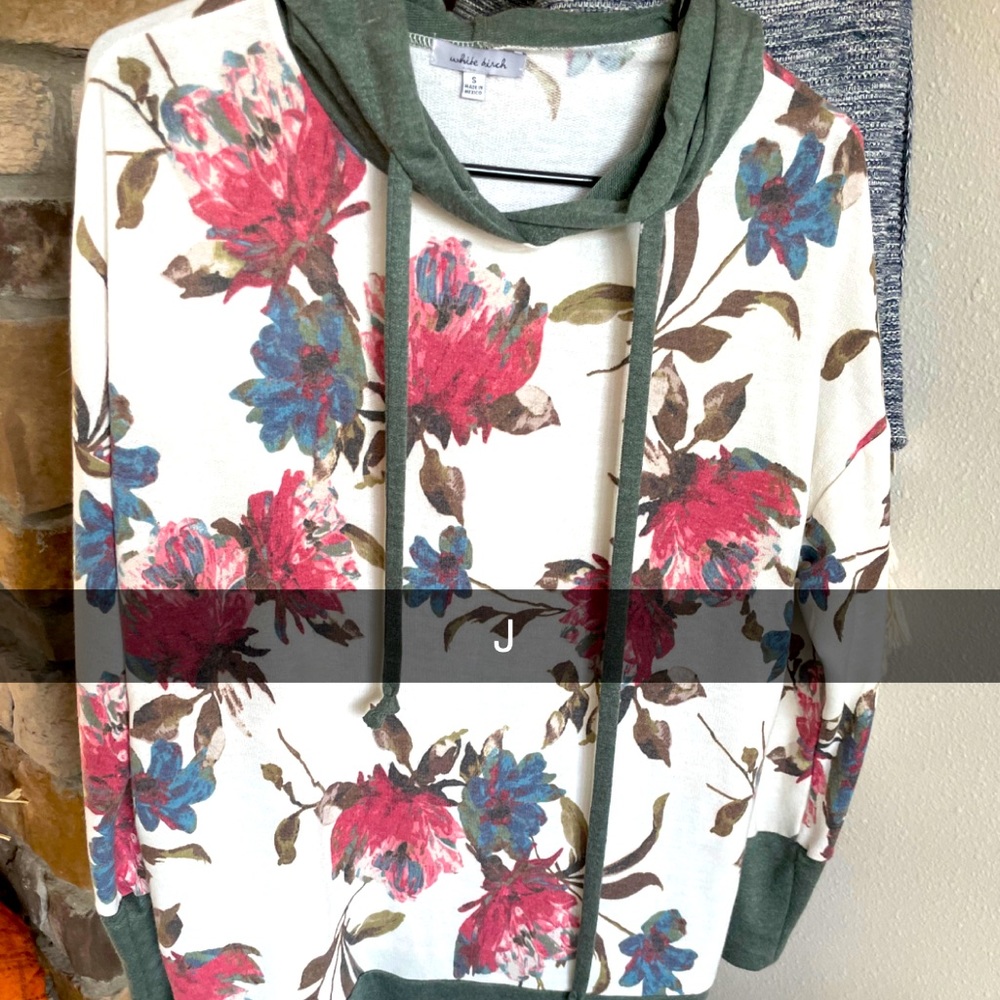 Blue Layne Boutique Floral Hoodie
